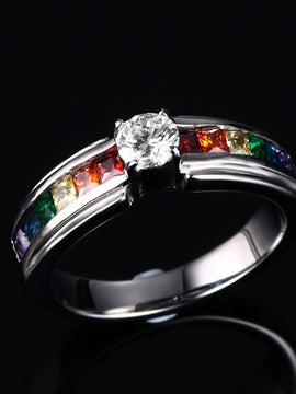 Zircon Rainbow Ring